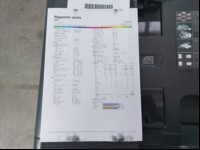 Multifunzione A3 colore Utax 3206ci, 2 cassetti, stampa non ottimale (macchie nere su parte alta e parte bassa del foglio). Totale lavori: 50.812 colore e 389.688 b/n. (ID=M02-00)